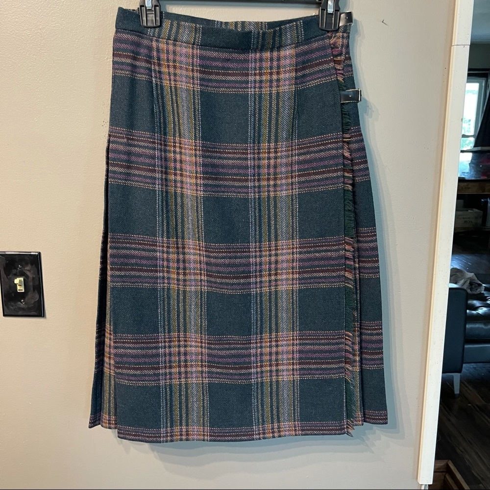 Made in Scotland Wool Kilt Like New Sz 10